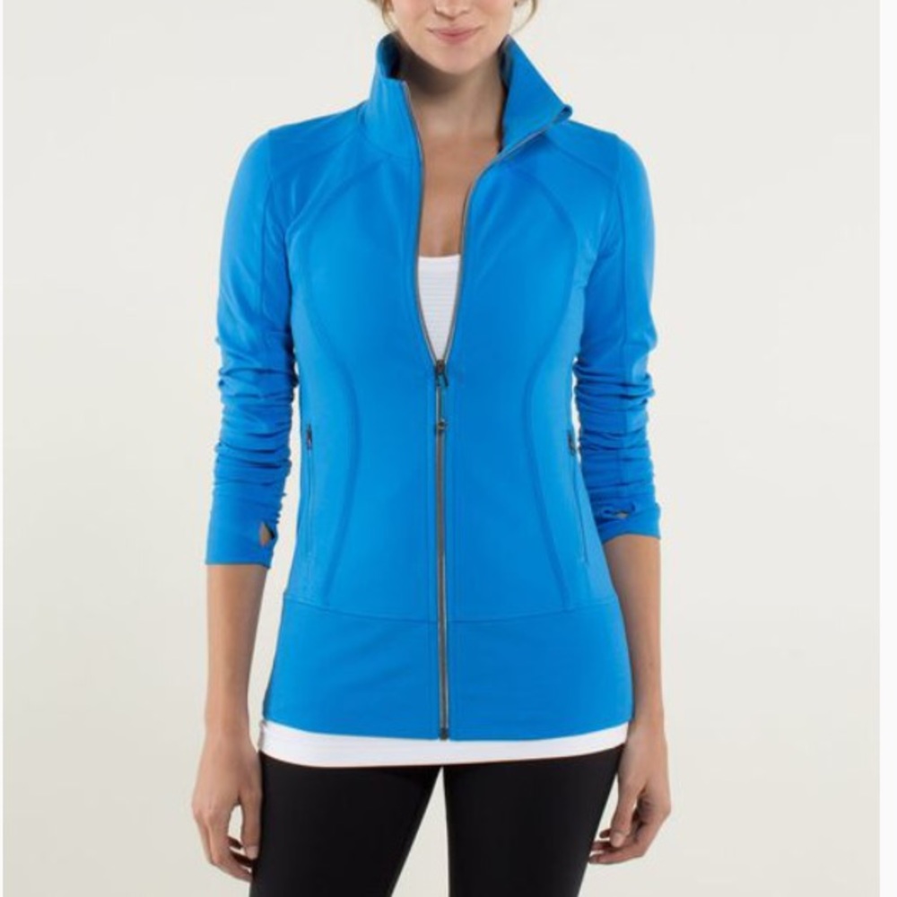 Lululemon Zip Up Jacket Blue Moon EUC 6